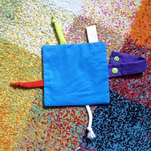 Knistertuch mit Knopf – Bild 2