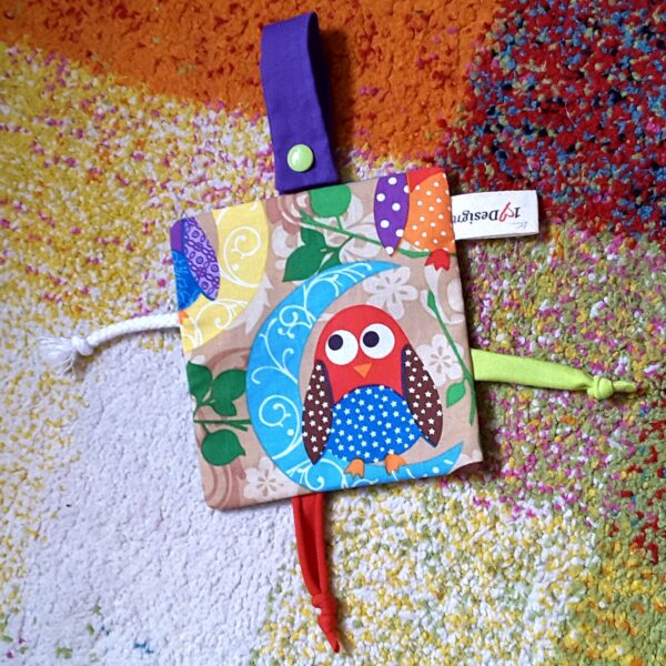 Knistertuch mit Knopf