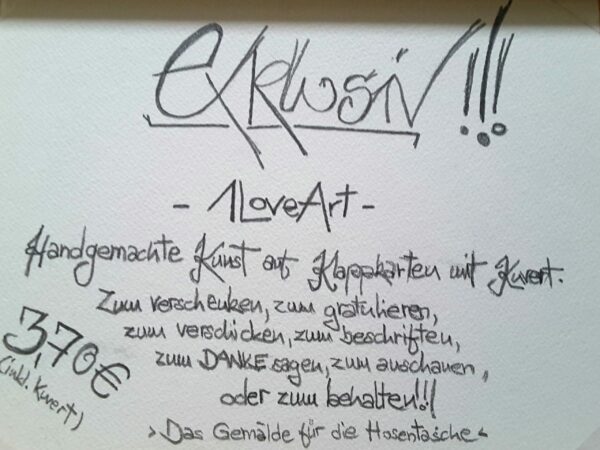 Klappkarte "Miniatur-Gemälde" – Bild 2